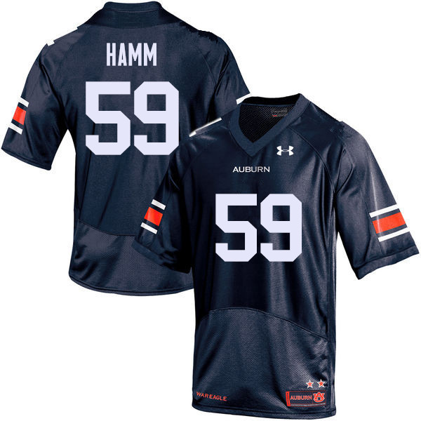 Men Auburn Tigers #59 Brodarious Hamm College Football Jerseys Sale-Navy